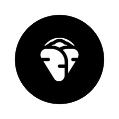 Poster - crepe glyph circular icon