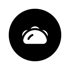 Poster - taco glyph circular icon