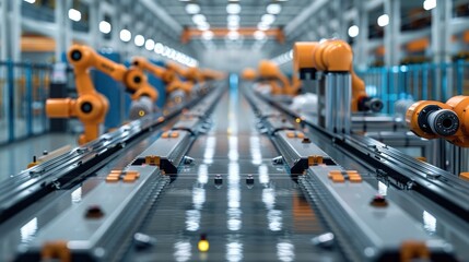 Poster - Intelligent manufacturing with advanced automation technology. Generative AI.