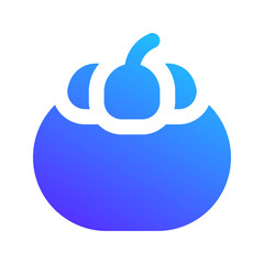 Sticker - mangosteen gradient fill icon