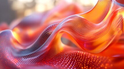 Poster - a colorful abstract background with a wavy design