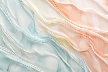Poster - An overhead view showcases a sophisticated design with fluid pastel tones resembling marble, highlighting the beauty of ancient artistic techniques
