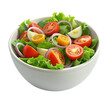 3d rendering style of Salad, isometric, isolated on transparent background