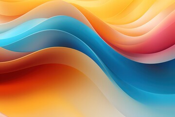 Abstract colorful wavy background with gradients.