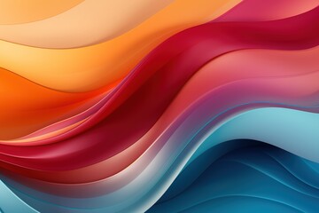 Abstract colorful wavy background with smooth gradients.