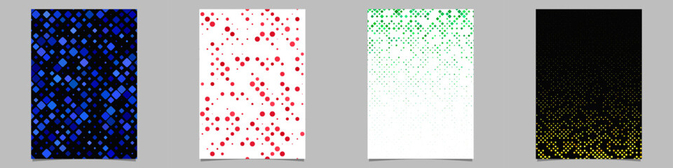 Poster - Abstract geometrical brochure background collection