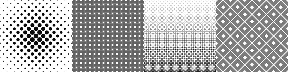 Poster - Black and white pattern collection