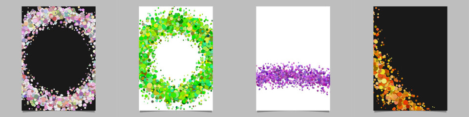 Poster - Abstract brochure backgrounds with colored dots
