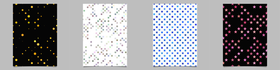 Fototapete - Abstract geometrical brochure background collection