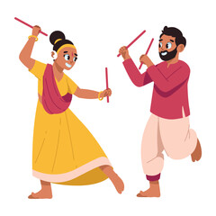 Poster - couple in hindu traditional costume