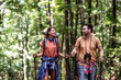 © ivanko80 - Happy couple is hiking in forest