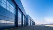 © AbiScene - Modern Industrial Marvel Warehouse Facility with Reflective Walls and Orderly Exterior