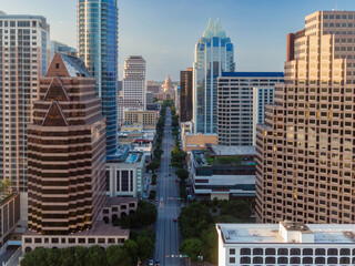 Downtown Austin city skyline, Texas, United States.