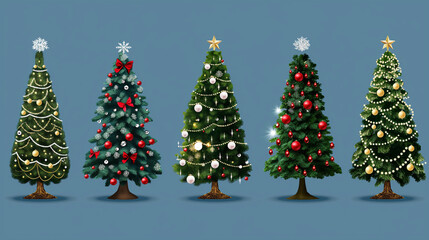 christmas tree in different cultures: depictions of christmas trees in various cultural settings or 