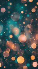 Poster - Bright and colorful bokeh lights blend together to create a mesmerizing atmosphere at night