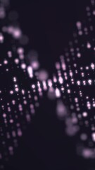 Poster - Abstract background with shining bokeh sparkles. Smooth animation looped. Bubbles blisters gas particles background,flying firefly. Abstract particle dot background. Random sized dot shapes with