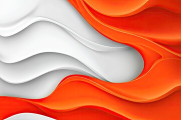 Poster - A red and white wave