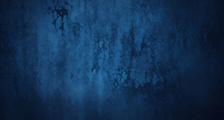 Wall Mural - Abstract grunge dark navy background, textured. Blank blue texture surface background, dark corners, abstract architecture material.Beautiful abstract grungy blue stucco wall background