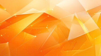 Canvas Print - A bright orange background. The background is filled with triangles and the lettering is in a different color