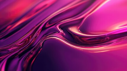 Canvas Print - Abstract Purple and Pink Liquid Swirls