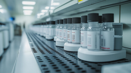 Poster - Scientific research with advanced equipment and lab settings