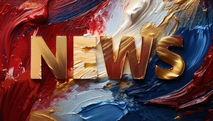 Poster - Creative News Background with Bold Text