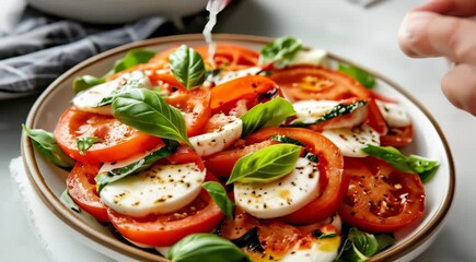 Sticker - Caprese Salad - Traditional Italian food