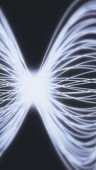 Poster - Abstract background with animation of moving wave silk or energy. Backdrop of beautiful soft air waves in slow motion. Seamless animation of wave form with vibrant colors