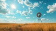 © KWY - a windmill in the middle of a wheat field