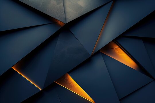 Abstract geometric background with glowing edges.