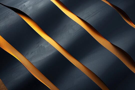 Abstract background with wavy black and gold textures.