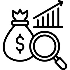 Wall Mural - Budget Analysis Icon