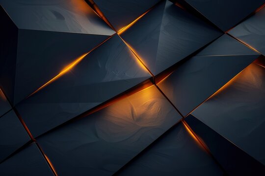 Abstract geometric pattern with glowing edges.