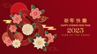 © yustika - Happy chinese new year 2025 banner vector illustration. Chinese new year of the snake 2025 banner design