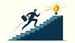 © Danar - Business person with idea, best practices development, strategy to success or improvement, planning, progress or implementation process, efficiency or productivity concept