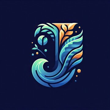 Letter j Logo. A Letter Design Vector. AI generate