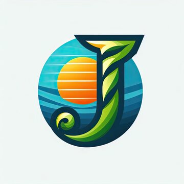 Letter j Logo. A Letter Design Vector. AI generate