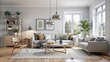 © lapeepon - Scandinavian living room with minimalist design and cozy feel, Scandinavian, living room, simplicity, functionality, comfort