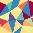 © Eugene Ga - Abstract background with geometric mosaic shapes. Large triangles size. Repeatable pattern. Classy vector tiles. Tonal Gradient Spectrum. Seamless vector illustration.
