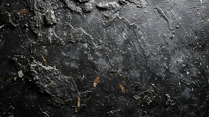 Wall Mural - Texture of black polished concrete background Dark old wallpaper with cement texture Nature wall concept surface mockup Empty rough cement wall or floor background Top view close up co : Generative AI