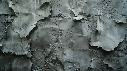 Poster - Concrete wall gray color background for design : Generative AI