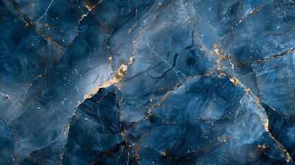 Aufkleber - Blue Brown marble floor texture background with high resolution counter top view of natural tiles stone in seamless glitter pattern and luxurious New Slab Tile For ceramic floor tile : Generative AI