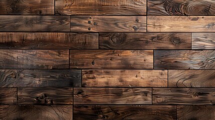 Aufkleber - dark beige brown wood texture wooden step riser laminate design vitrified ceramic large size floor tile slab wood wall cladding random tiles for exterior : Generative AI