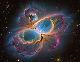 Wall Mural - Colorful space galaxy cloud nebula. Stary night cosmos. Universe science astronomy. Explode of Supernova