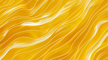 Poster - Elegant, wavy lines of bright yellow flow together, evoking a sense of warmth and motion in an abstract art composition, abstract background