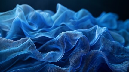 Poster - Blue posters on a black background : Generative AI