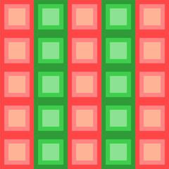 Wall Mural - Seamless pattern with colorful squares.Geometric seamless pattern.Repeat pattern with green and red square for Christmas.Vector graphic abstract background.