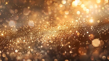 Fototapete - Elegant beige bokeh abstract background Delicate blurred wallpaper texture Template with defocused bokeh lights and copy space for business website design Banner social media advertisi : Generative AI