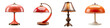 © Newton - Collection set of Retro lamps isolated on transparent background