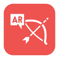 Wall Mural - Ar Archery icon vector image. Can be used for Augmented Reality.